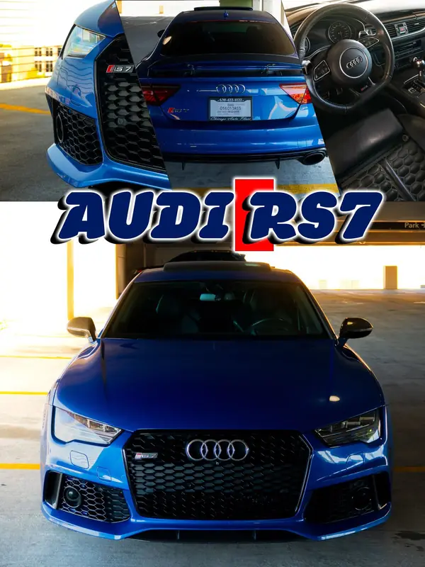 Audi RS7 car poster designed by Izayuh Visuals