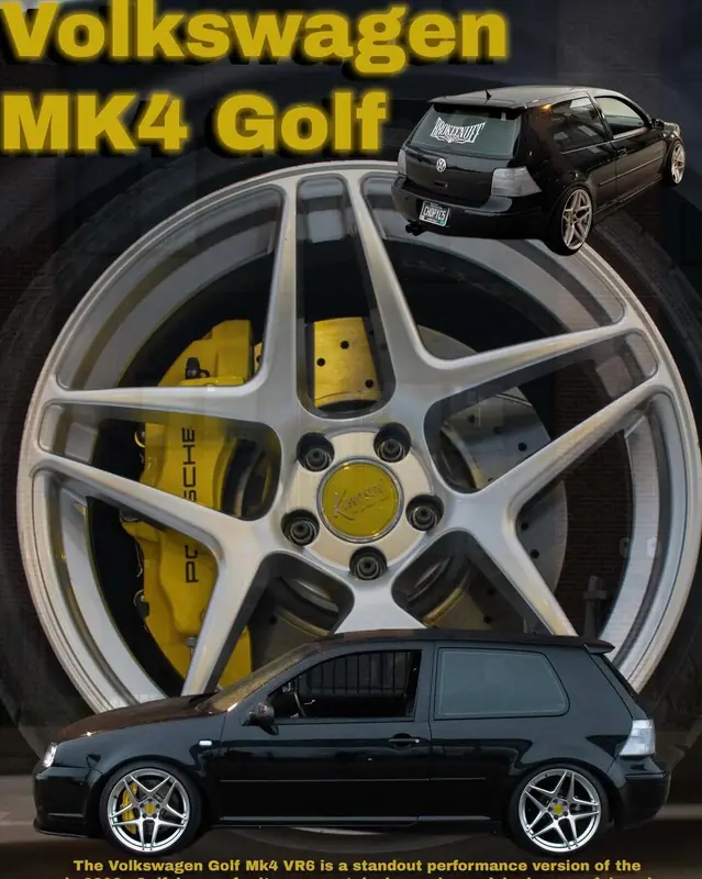 VW MK4 Golf car poster designed by Izayuh Visuals